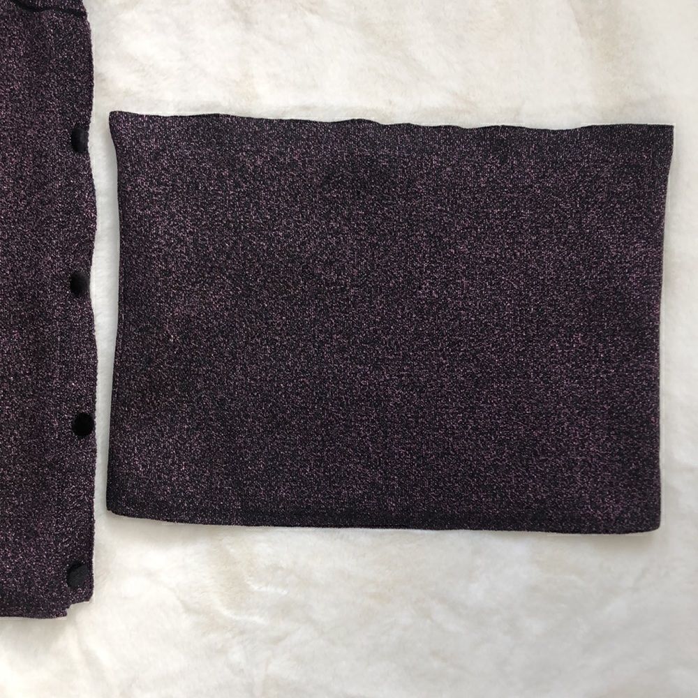 Zara Metallic Shimmer Cardigan Set - Picture 14 of 16